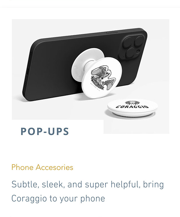 Coraggio Pop-Up Phone Holder