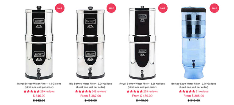 Berkey Sale