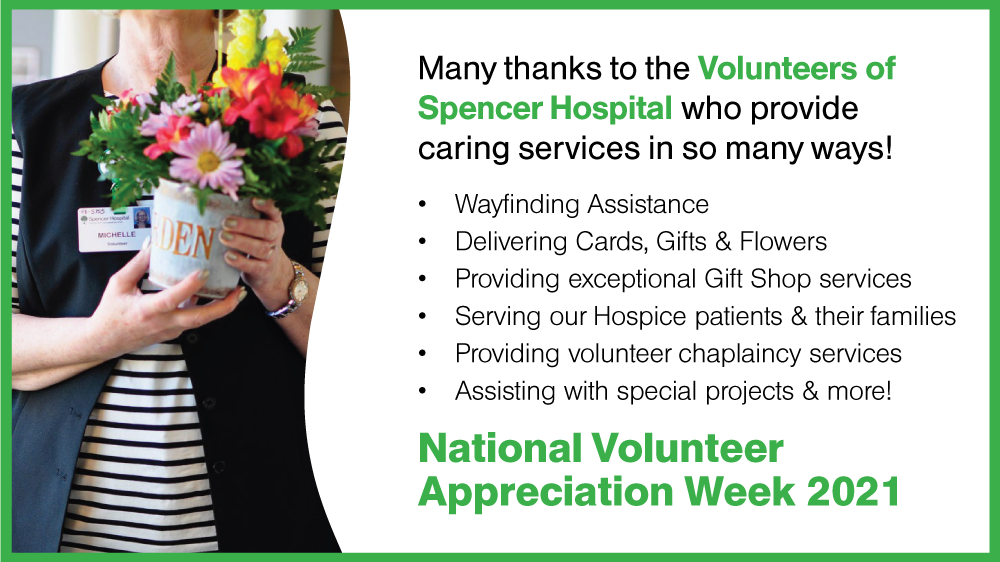 National Volunteer Appreciation Week 2021