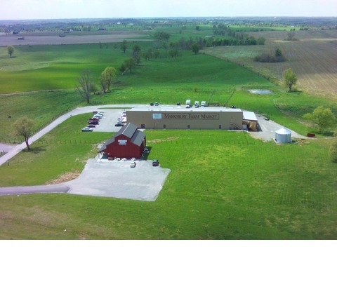 Marksbury Farm Market bird's eye view