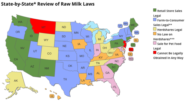 Raw Milk Nation Map