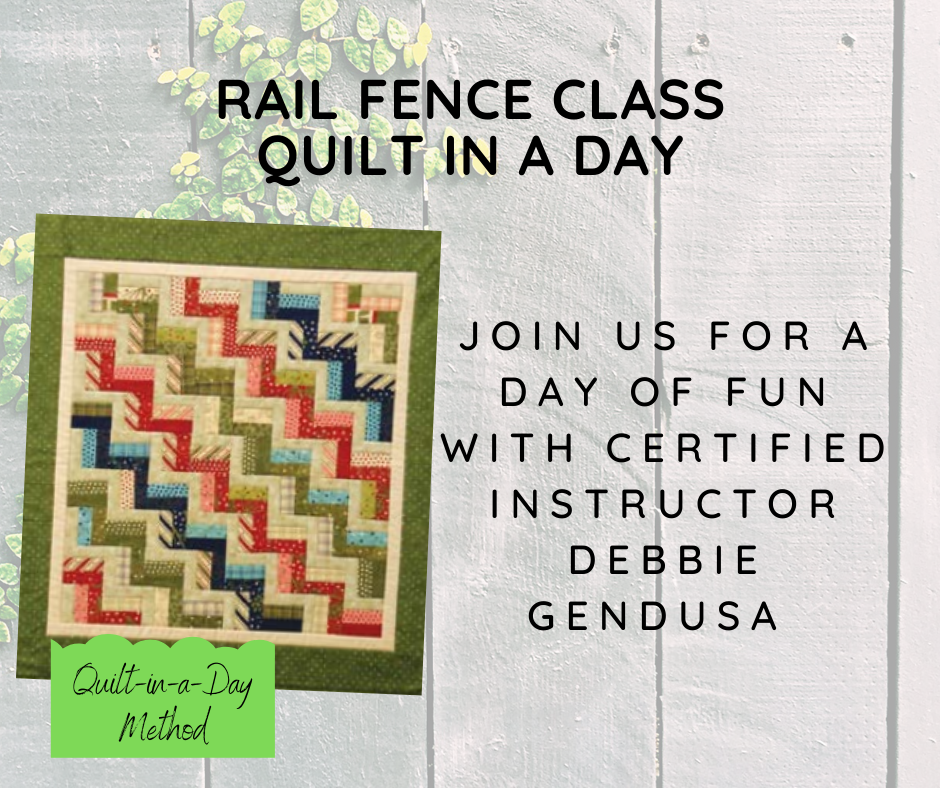 Quilt in a Day Rail Fence Quilt picture