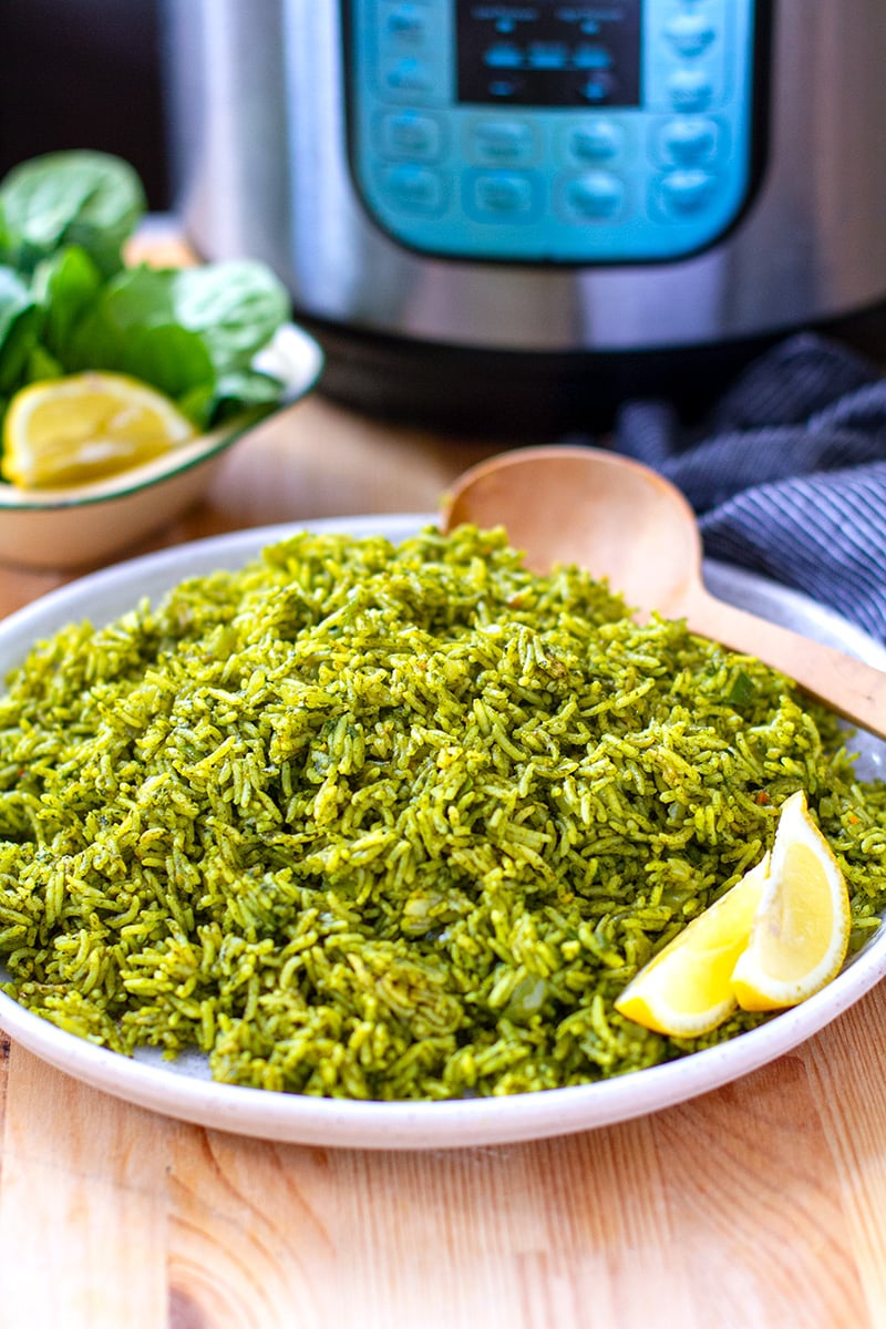 Spinach Rice (Palak Pulao)