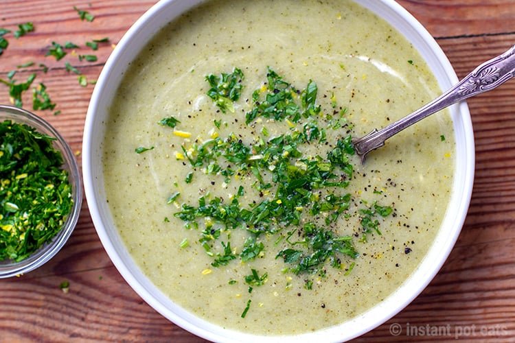 Broccoli Soup With Gremolata