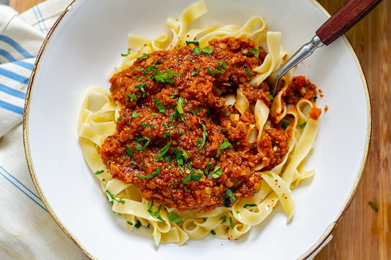 instant pot vegan bolognese