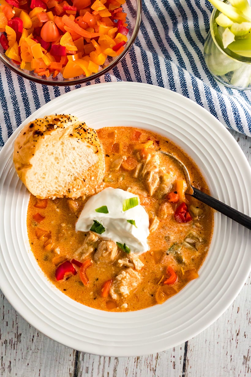 INSTANT POT BUFFALO CHICKEN SOUP