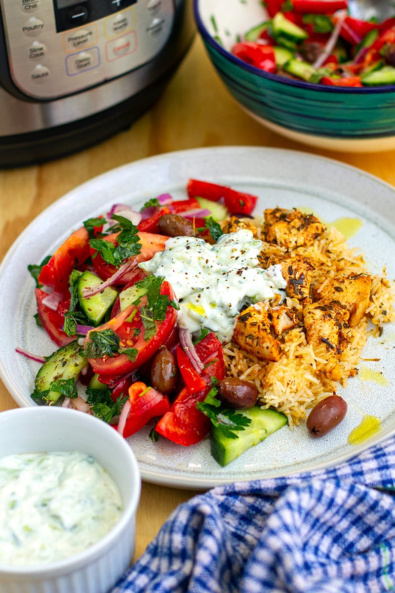 Greek Chicken Souvlaki Rice