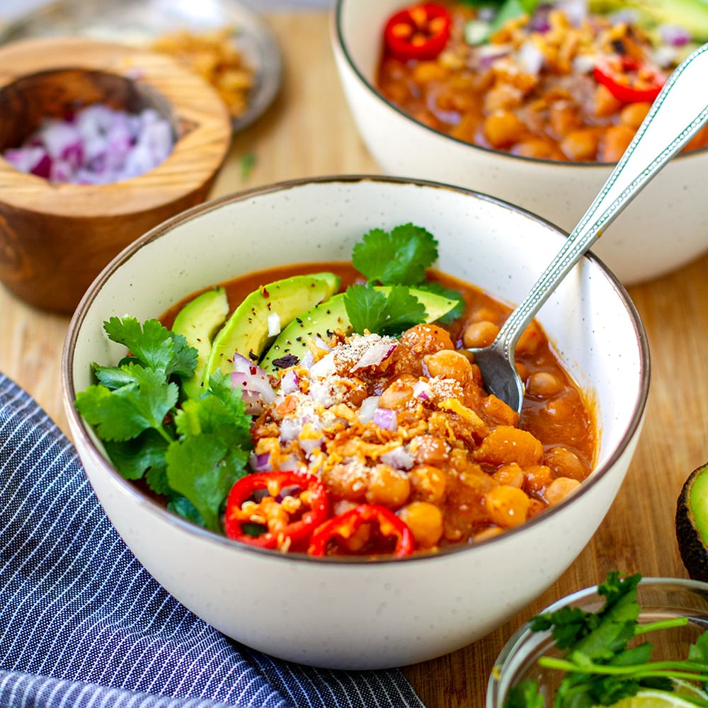 Instant Pot Chili With Pumpkin & Chickpeas
