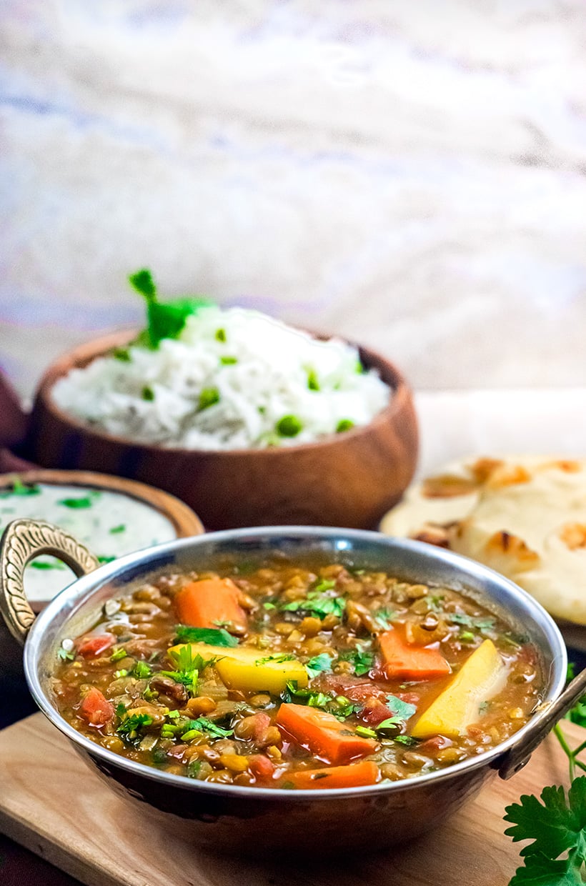 Instant Pot Madras lentils 