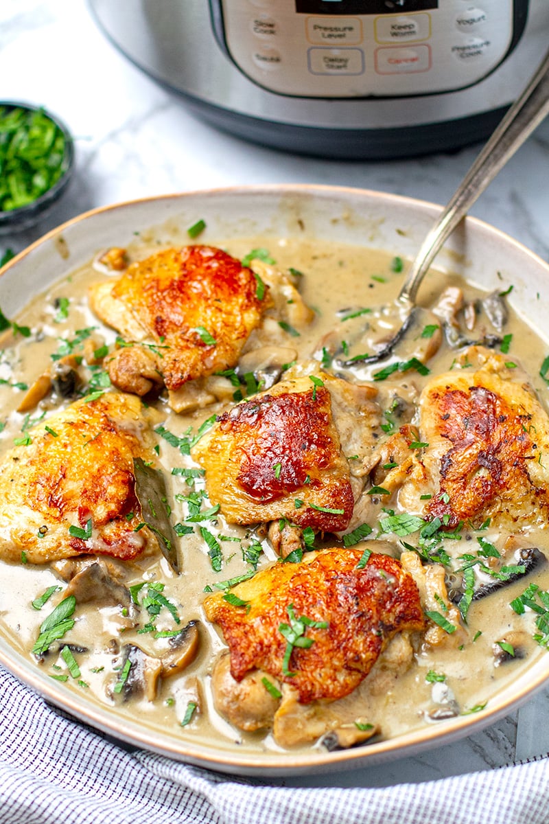 French Chicken Fricassee (Keto-Friendly)