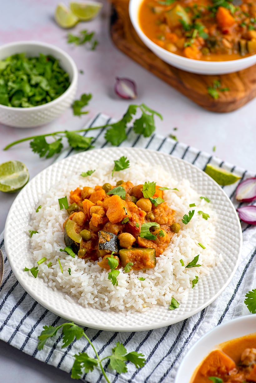 Sweet Potato Chickpea Tikka Masala