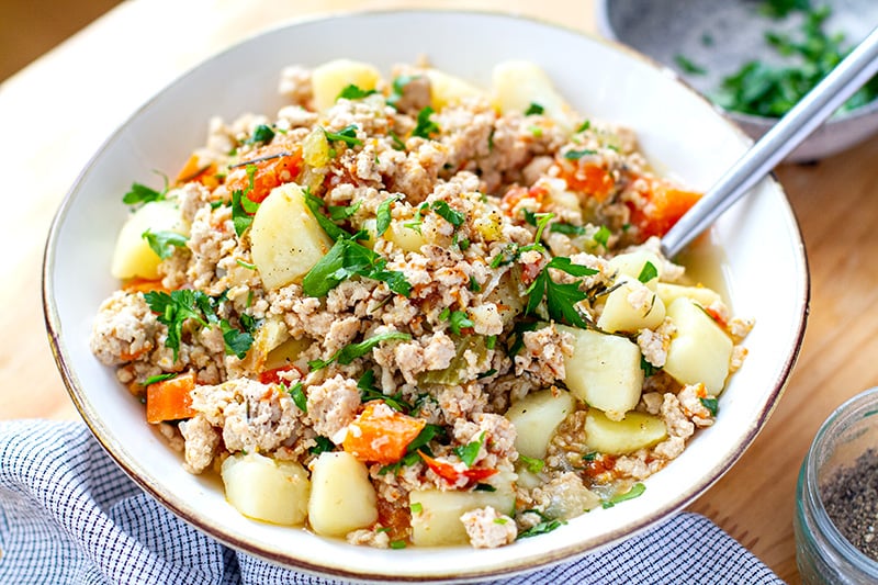 Instant Pot Ground Turkey & Potato Stew (Whole30, Gluten-Free)