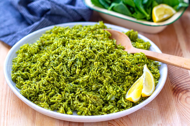 Palak Pulao (Spinach Rice)