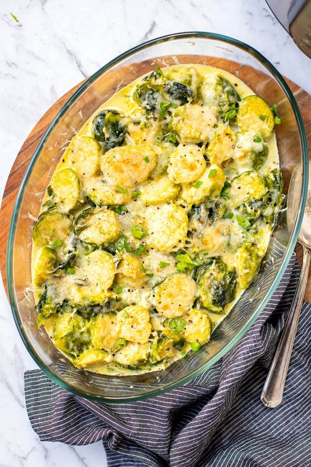 Cheesy Brussels Sprouts