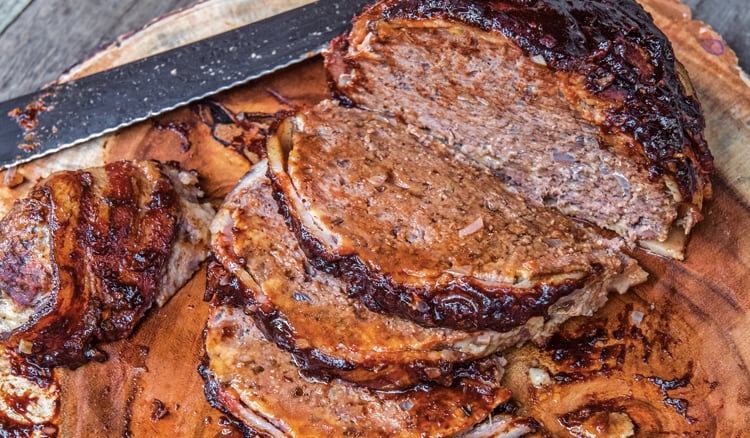 INSTANT POT MEATLOAF WITH BARBECUE BACON
