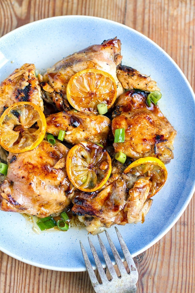 Honey Lemon Glaze Chicken Thighs