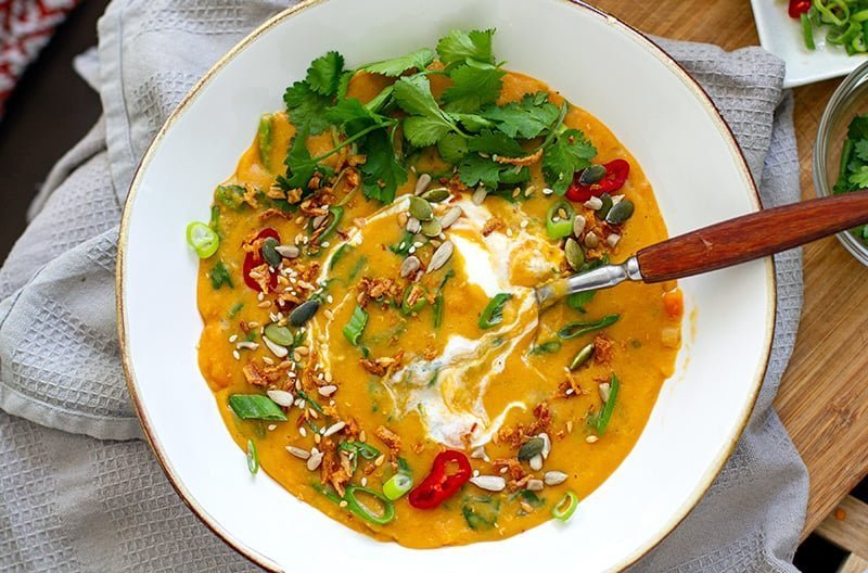 Instant Pot Thai Red Lentil Soup