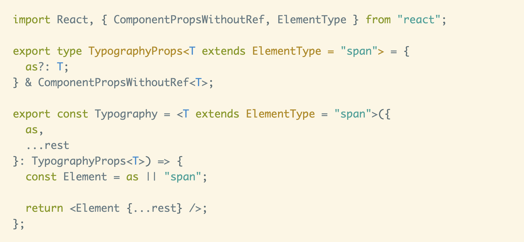 Polymorphism for Flexible Components