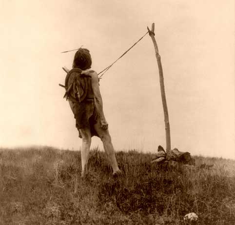 Native American ritual for strength and vision, Edward S. Curtis, 1908