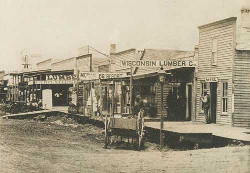 Emporia and Douglas Avenue, Wichita Kansas, 1879