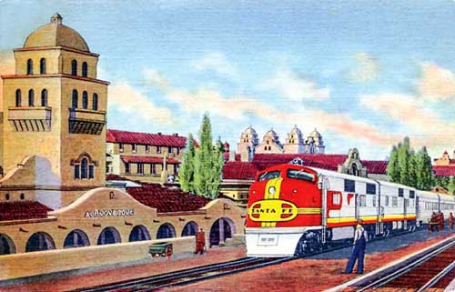 Atchison, Topeka & Santa Fe Railroad in Albuquerque, New Mexico.