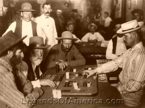Playing Faro in Arizona, 1905