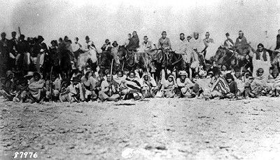 Navajo prisoners on the Long Walk