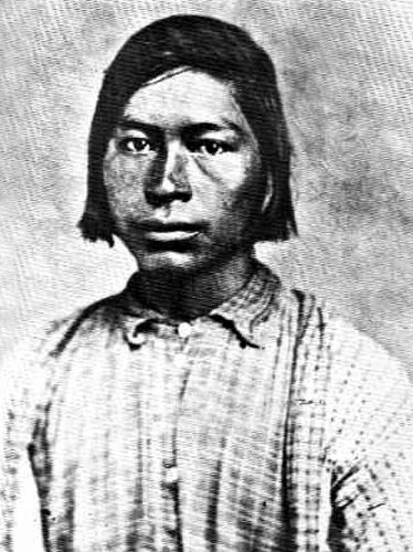 Chickasaw Brave sometime before 1869.