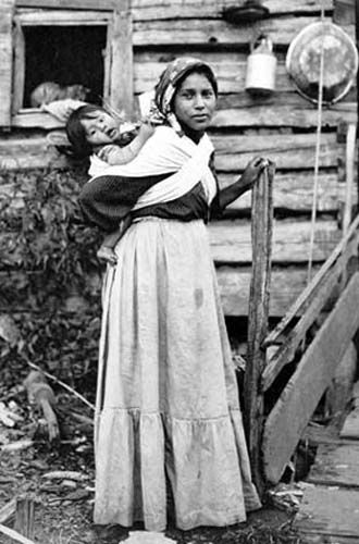 Cherokee Woman with Baby