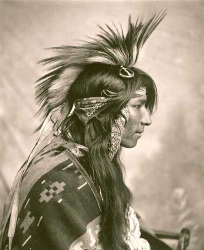 Cree Indian Man by G.e. Fleming, 1903.