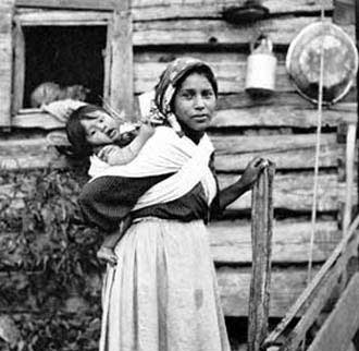 Cherokee Woman with Baby