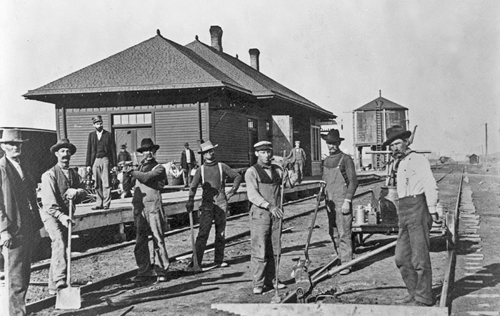 Chicago, Rock Island & Pacific Railroad Depot in Colby, Kansas.