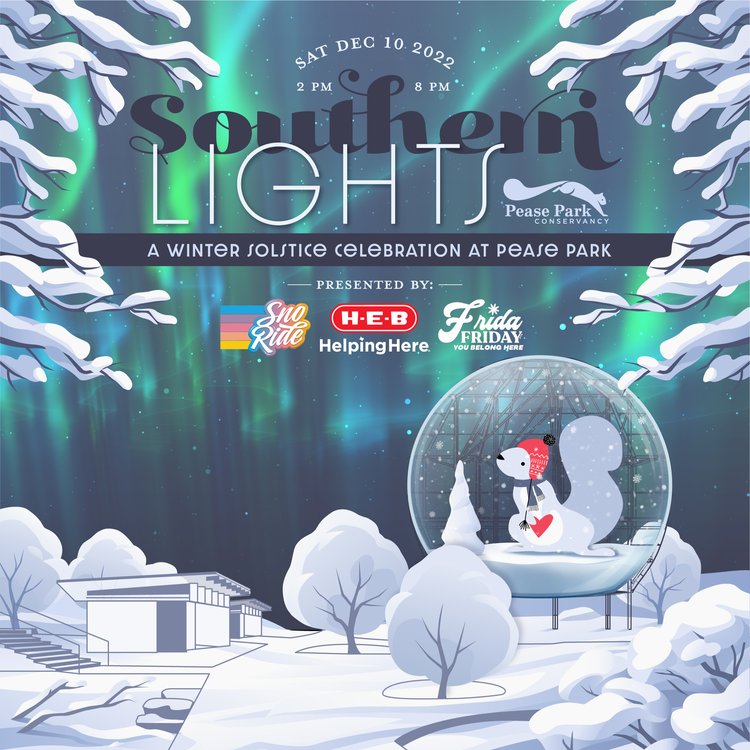 southern lights at pease park