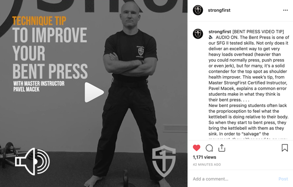 Video Tip Bent Press