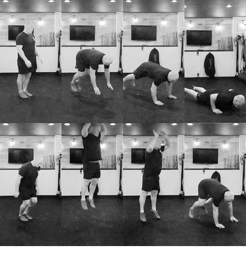 How performing the hard style burpees