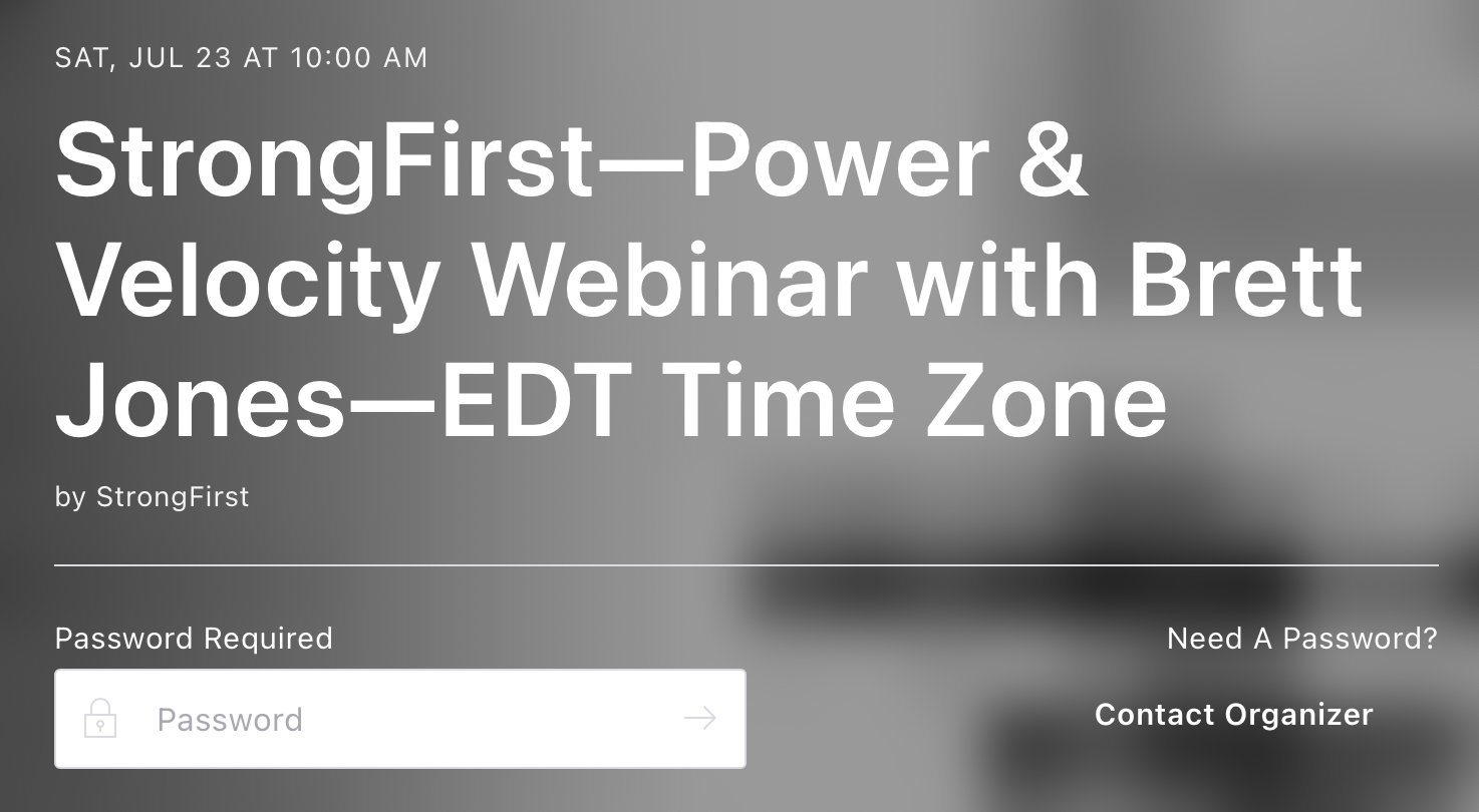 Power & Velocity Based Training webinar