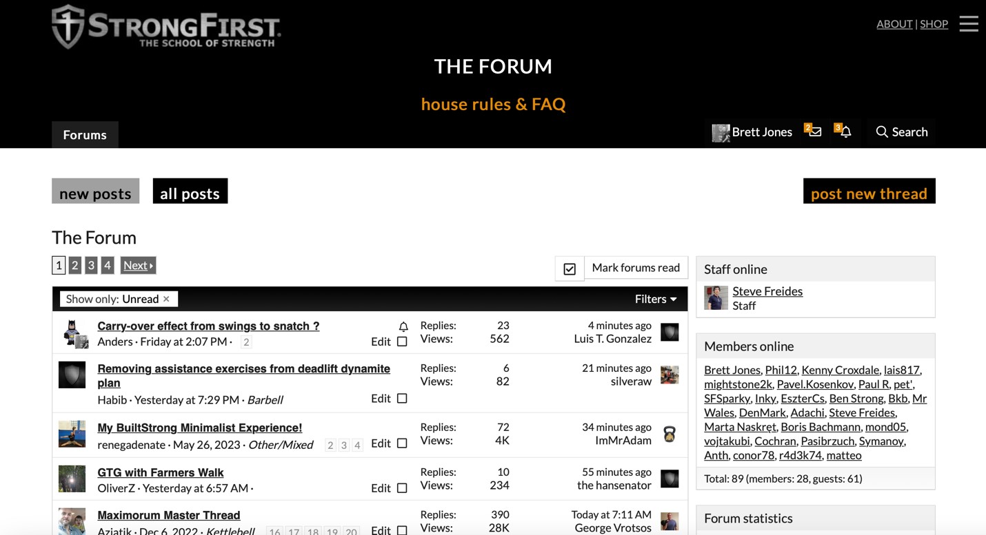 The StrongFirst Forum