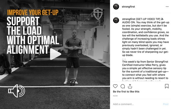 StrongFirst Get-up Tip