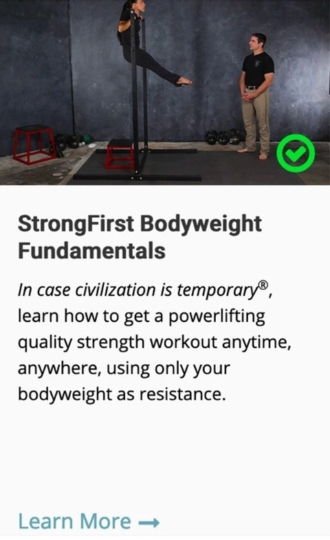 StrongFirst Bodyweight Fundamentals Course