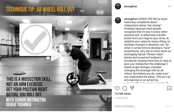 Video Tip Ab Wheel Rollout