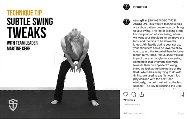 Technique-tip-swing