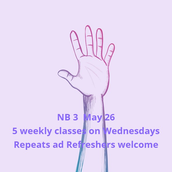 NB 3 repeats and refreshers welcome