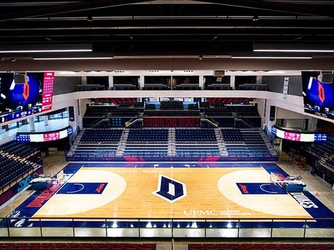 US UPMC Cooper Fieldhouse debut
