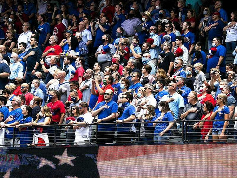 Globe Life Field at nearly full capacity at season opener