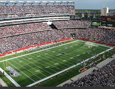 Gillette Stadium with new security system