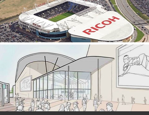 Ricoh Arena expansion August 2020