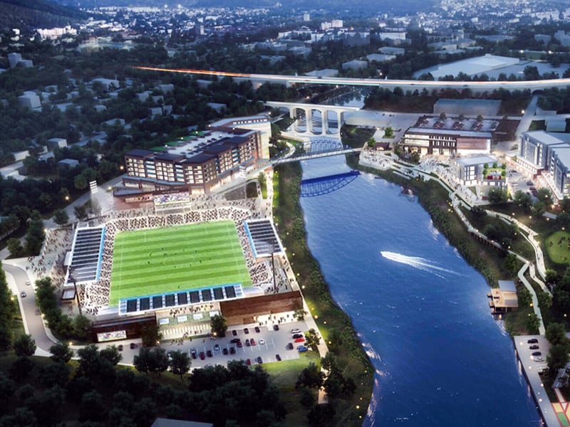 Tidewater Landing Stadium update August 2023