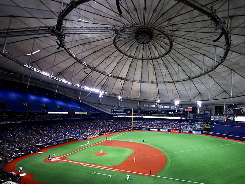 Check-out free concessions at Tampa Bay Rays stadium