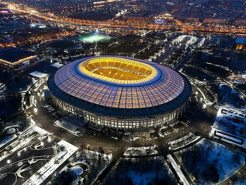 Russia Luzhniki Stadium as vaccination center