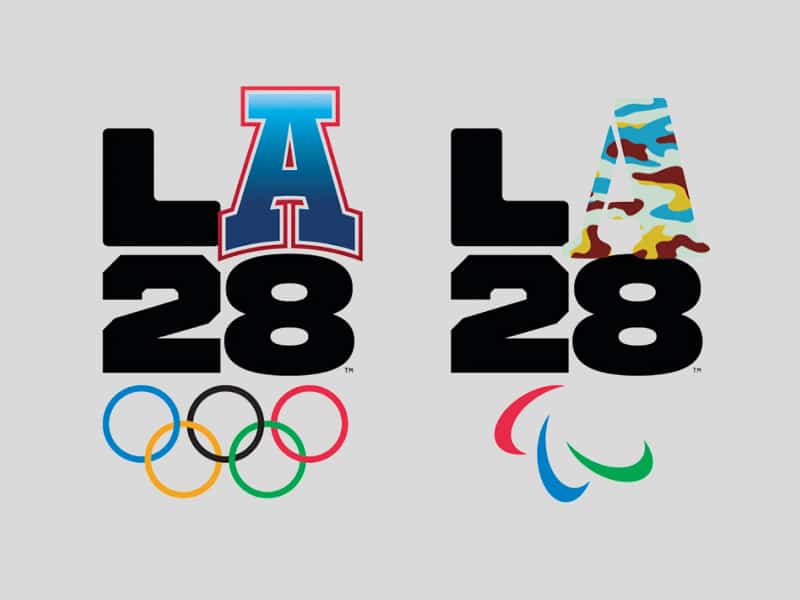 Los Angeles 2028 logos